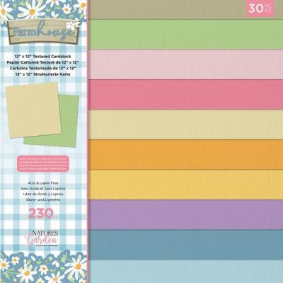 Crafter's Companion Farmhouse Cardstock - Textured Cardstock Pad